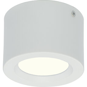 LED opbouwspot Ø105 mm 5W 4200K mat wit aluminium LED opbouwspot Ø105 mm 5W 4200K mat wit aluminium