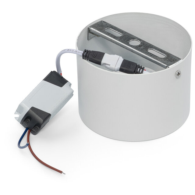 HLW LED LED Downlight - Opbouw Rond Hoog 5W - Natuurlijk Wit 4200K - Mat Wit Aluminium - Ø105mm HLW LED LED Downlight - Opbouw Rond Hoog 5W - Natuurlijk Wit 4200K - Mat Wit Aluminium - Ø105mm