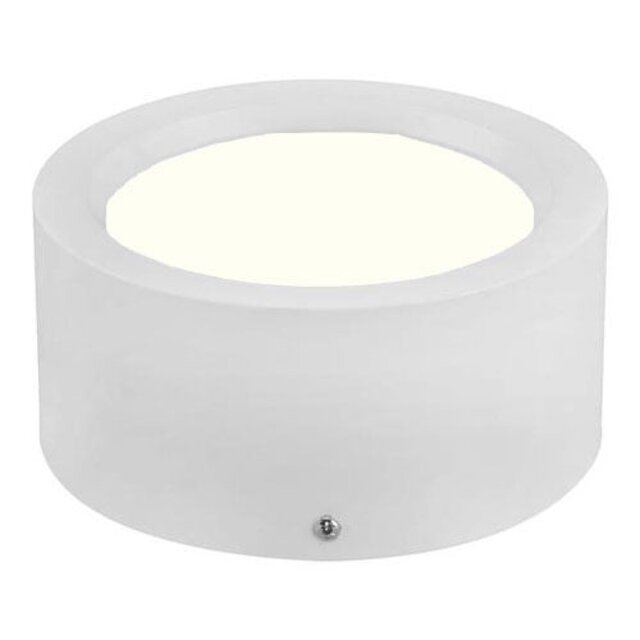HLW LED LED Downlight - Opbouw Rond Hoog 5W - Natuurlijk Wit 4200K - Mat Wit Aluminium - Ø105mm HLW LED LED Downlight - Opbouw Rond Hoog 5W - Natuurlijk Wit 4200K - Mat Wit Aluminium - Ø105mm