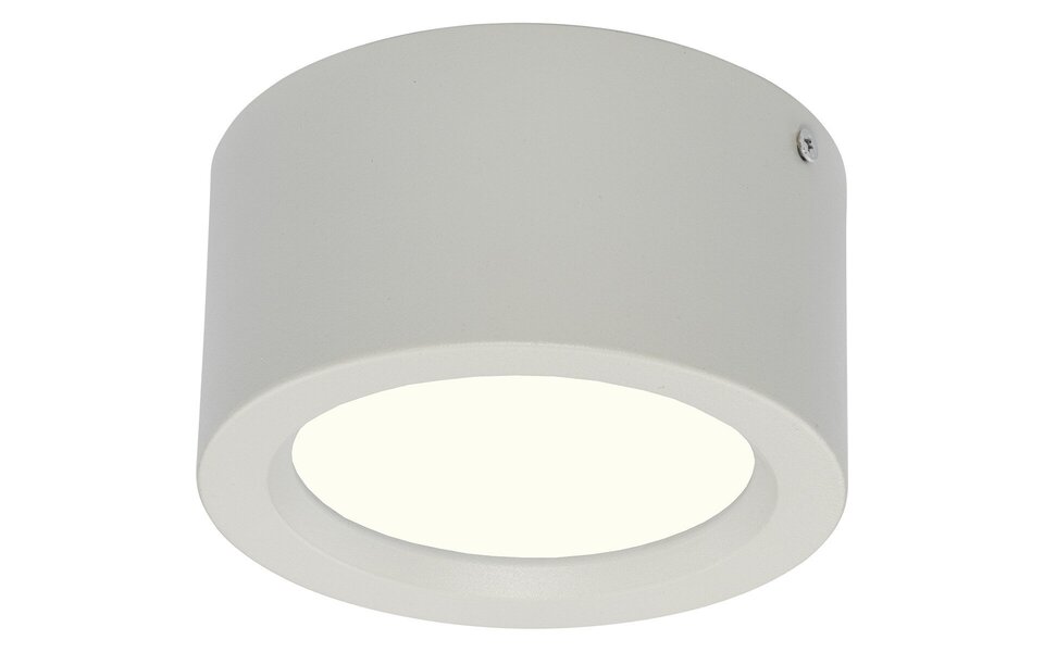 HLW LED LED Downlight - Opbouw Rond Hoog 10W - Natuurlijk Wit 4200K - Mat Wit Aluminium - Ø140mm