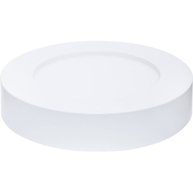 Ronde witte LED downlight opbouwlamp 6W 440 lumen koel wit licht 6000K slim design