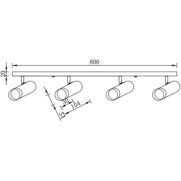 HLW LED LED Plafondspot - Brinton Tronta - GU10 Fitting - 4-lichts - Kantelbaar - Rond/Rechthoek - Zwart/Goud HLW LED LED Plafondspot - Brinton Tronta - GU10 Fitting - 4-lichts - Kantelbaar - Rond/Rechthoek - Zwart/Goud