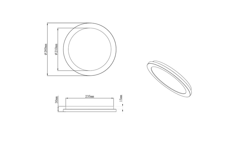 HLW LED LED Plafondlamp - Badkamerlamp - Trion Camy - Opbouw Rond 13W - Spatwaterdicht IP44 - Dimbaar - Warm Wit 3000K - Mat Zwart