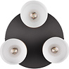 HLW LED LED Ceiling Light - Ceiling Lighting - Trion Agido - E27 Fitting - 3 Lights - Black with Multicolor Lampshade