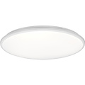 LED Ceiling Lamp - Ceiling Lighting - Trion Lombis - 34W - Natural White 4000K - Dimmable - Round - Matte White - Plastic