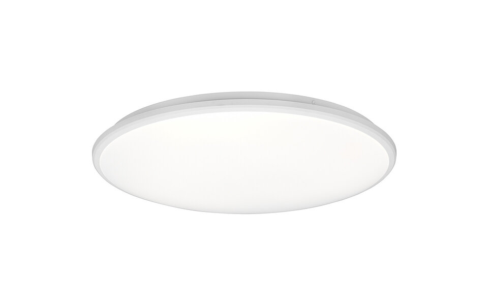 HLW LED LED Ceiling Lamp - Ceiling Lighting - Trion Lombis - 34W - Natural White 4000K - Dimmable - Round - Matte White - Plastic