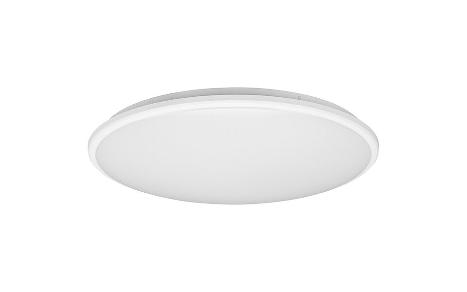 HLW LED LED Ceiling Lamp - Ceiling Lighting - Trion Lombis - 34W - Natural White 4000K - Dimmable - Round - Matte White - Plastic