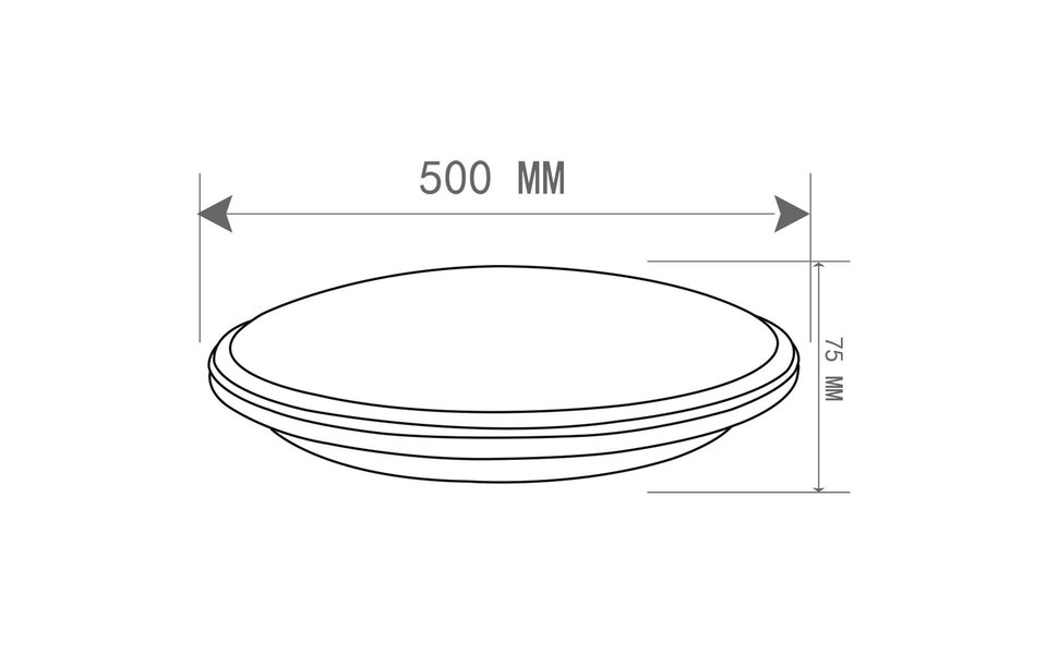 HLW LED LED Ceiling Lamp - Ceiling Lighting - Trion Lombis - 34W - Natural White 4000K - Dimmable - Round - Matte White - Plastic