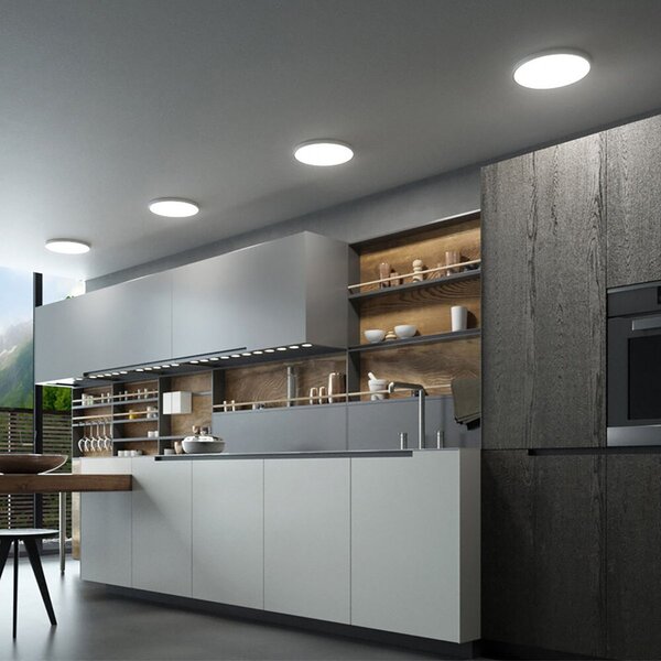 HLW LED LED Plafondlamp - Brinton Jin - 45W 5280lm - Aanpasbare Lichtkleur 3000K-4000K-6500K - Ø500 mm - Opbouw - Rond - Wit HLW LED LED Plafondlamp - Brinton Jin - 45W 5280lm - Aanpasbare Lichtkleur 3000K-4000K-6500K - Ø500 mm - Opbouw - Rond - Wit