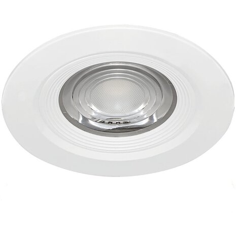 LED Inbouwspot - Brinton - 7W 630lm 38D - IP54 Waterdicht - 840 Natuurlijk Wit 4000K - Rond - Wit LED Inbouwspot - Brinton - 7W 630lm 38D - IP54 Waterdicht - 840 Natuurlijk Wit 4000K - Rond - Wit