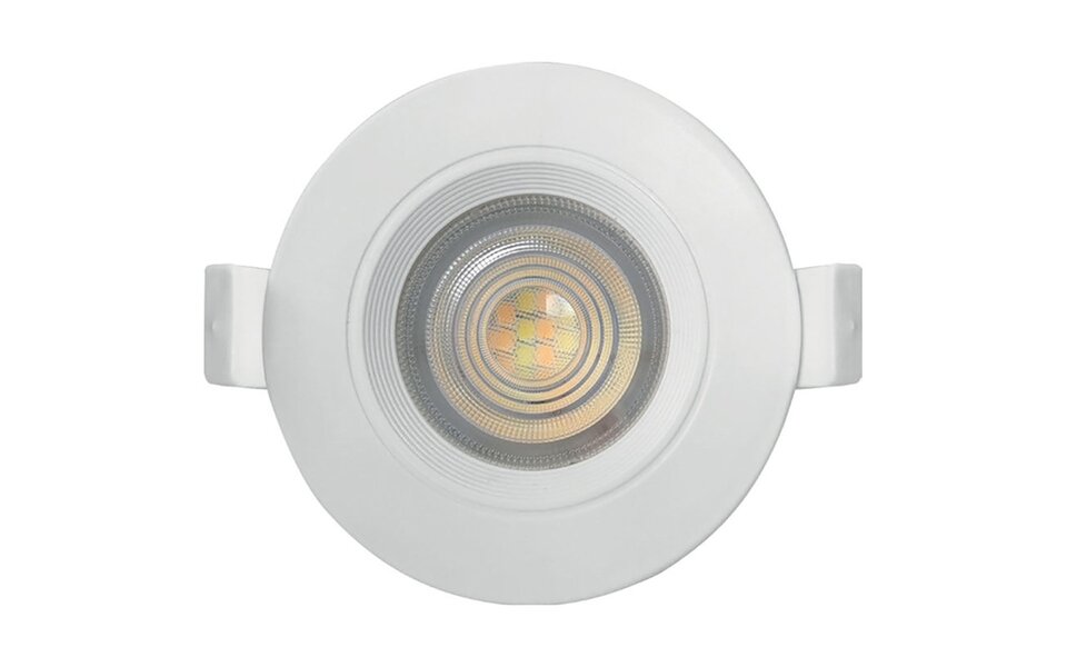 HLW LED LED Inbouwspot - Brinton - 7W 630lm 38D - IP54 Waterdicht - 840 Natuurlijk Wit 4000K - Rond - Wit