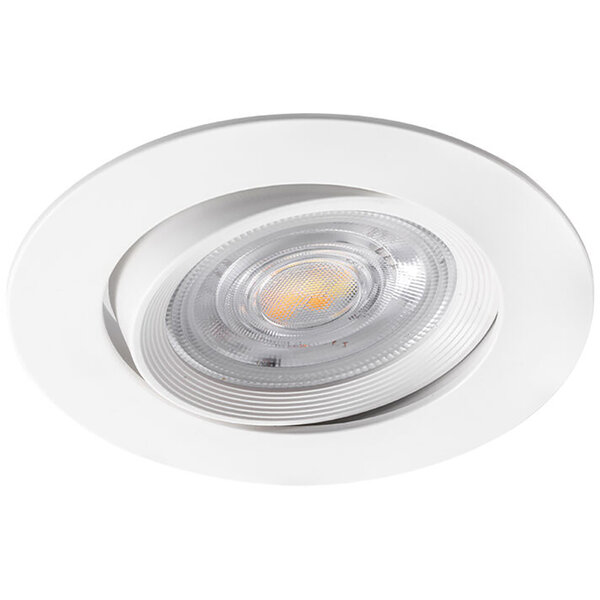 HLW LED LED Inbouwspot - Brinton - 7W 630lm 38D - Dimbaar - 865 Helder/Koud Wit 6500K - Rond - Wit HLW LED LED Inbouwspot - Brinton - 7W 630lm 38D - Dimbaar - 865 Helder/Koud Wit 6500K - Rond - Wit