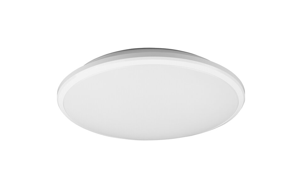 HLW LED LED Ceiling Lamp - Ceiling Lighting - Trion Lombis - 20.5W - Natural White 4000K - Dimmable - Round - Matte White - Plastic