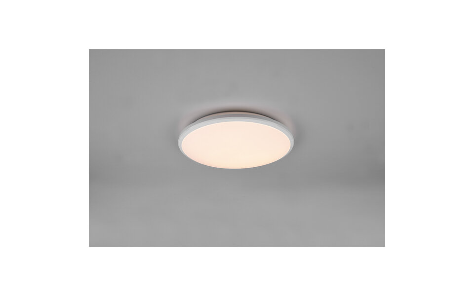 HLW LED LED Ceiling Lamp - Ceiling Lighting - Trion Lombis - 20.5W - Natural White 4000K - Dimmable - Round - Matte White - Plastic