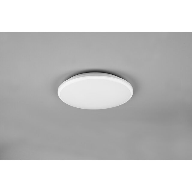 HLW LED LED Ceiling Lamp - Ceiling Lighting - Trion Lombis - 20.5W - Natural White 4000K - Dimmable - Round - Matte White - Plastic