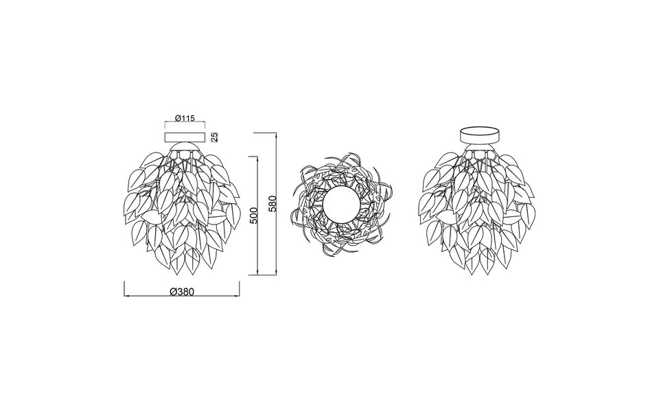 HLW LED LED Plafondlamp - Plafondverlichting - Trion Lovy - E27 Fitting - 1-lichts - Rond - Mat Zwart/Goud - Aluminium HLW LED LED Plafondlamp - Plafondverlichting - Trion Lovy - E27 Fitting - 1-lichts - Rond - Mat Zwart/Goud - Aluminium