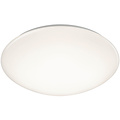 LED Ceiling Lamp - Bathroom Lamp - Trion Puta - Surface Mounted Round 15W - Splashproof IP44 - Warm White 3000K - Matte White Plastic