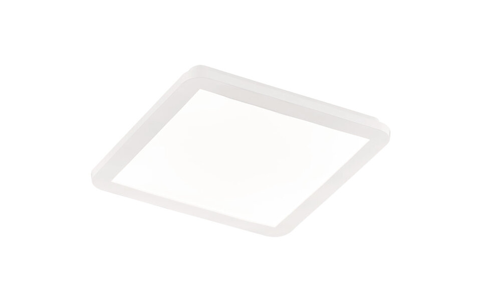 HLW LED LED Plafondlamp - Badkamerlamp - Trion Camy - Opbouw Vierkant 16W - Spatwaterdicht IP44 - Dimbaar - Warm Wit 3000K - Mat Wit