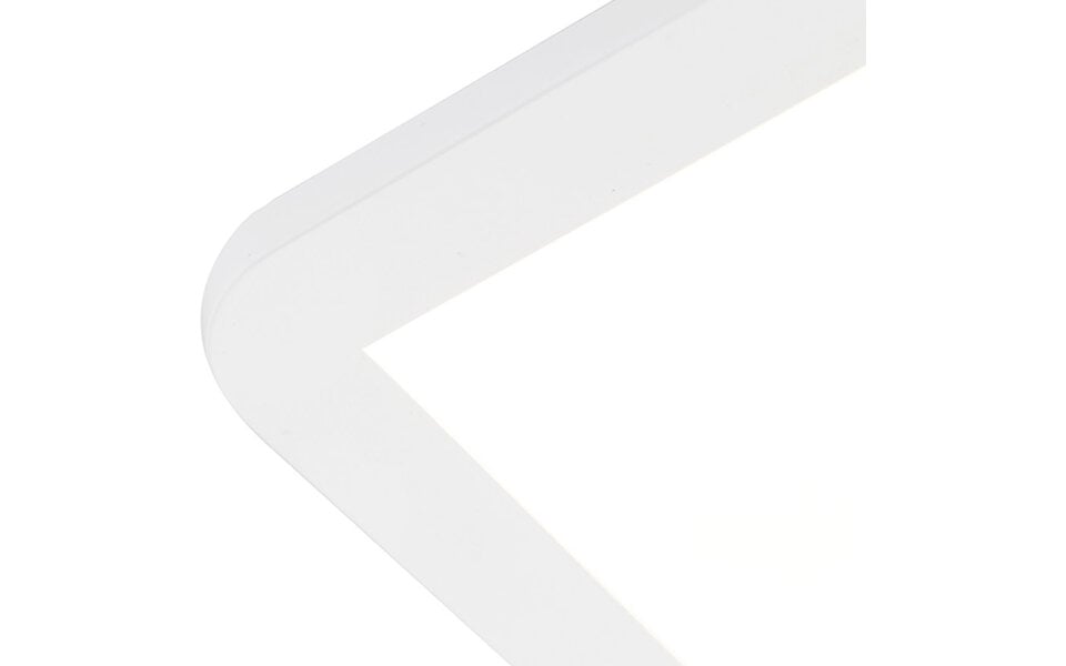 HLW LED LED Ceiling Light - Bathroom Light - Trion Camy - Surface Mounted Square 16W - Splashproof IP44 - Dimmable - Warm White 3000K - Matte White