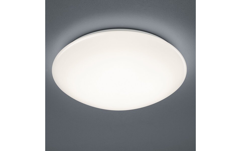 HLW LED LED Plafondlamp met Bewegingssensor - Trion Poly - Opbouw Rond 12W - Spatwaterdicht IP44 - Warm Wit 3000K - 360° - Mat Wit HLW LED LED Plafondlamp met Bewegingssensor - Trion Poly - Opbouw Rond 12W - Spatwaterdicht IP44 - Warm Wit 3000K - 360° - Mat Wit