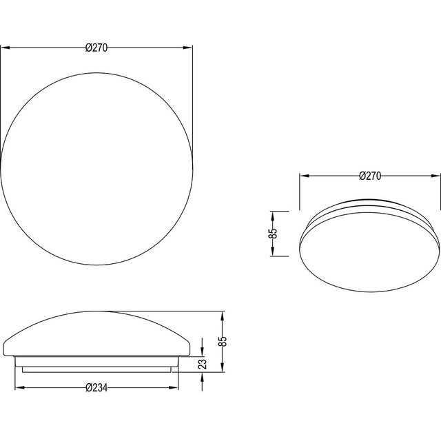 HLW LED LED Plafondlamp met Bewegingssensor - Trion Poly - Opbouw Rond 12W - Spatwaterdicht IP44 - Warm Wit 3000K - 360° - Mat Wit HLW LED LED Plafondlamp met Bewegingssensor - Trion Poly - Opbouw Rond 12W - Spatwaterdicht IP44 - Warm Wit 3000K - 360° - Mat Wit