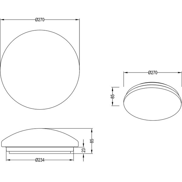 HLW LED LED Plafondlamp met Bewegingssensor - Trion Poly - Opbouw Rond 12W - Spatwaterdicht IP44 - Warm Wit 3000K - 360° - Mat Wit HLW LED LED Plafondlamp met Bewegingssensor - Trion Poly - Opbouw Rond 12W - Spatwaterdicht IP44 - Warm Wit 3000K - 360° - Mat Wit