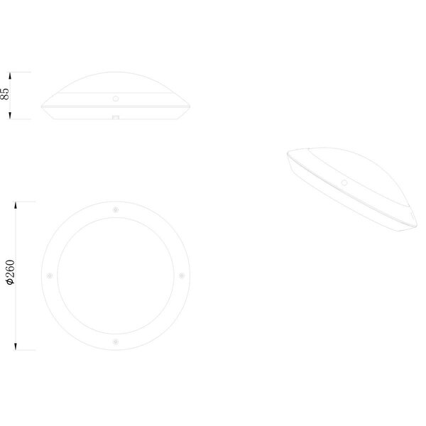 HLW LED LED Plafondlamp - Badkamerlamp - Trion Camiro - Opbouw Rond - Waterdicht IP54 - E27 Fitting - Mat Antraciet - Kunststof HLW LED LED Plafondlamp - Badkamerlamp - Trion Camiro - Opbouw Rond - Waterdicht IP54 - E27 Fitting - Mat Antraciet - Kunststof