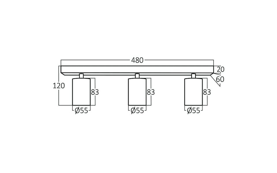 HLW LED LED Plafondspot - Brinton Betin - GU10 Fitting - 3-lichts - Rond - Mat Zwart - Kantelbaar - Aluminium - Philips - CorePro 827 36D - 13.8W - Warm Wit 2700K HLW LED LED Plafondspot - Brinton Betin - GU10 Fitting - 3-lichts - Rond - Mat Zwart - Kantelbaar - Aluminium - Philips - CorePro 827 36D - 13.8W - Warm Wit 2700K