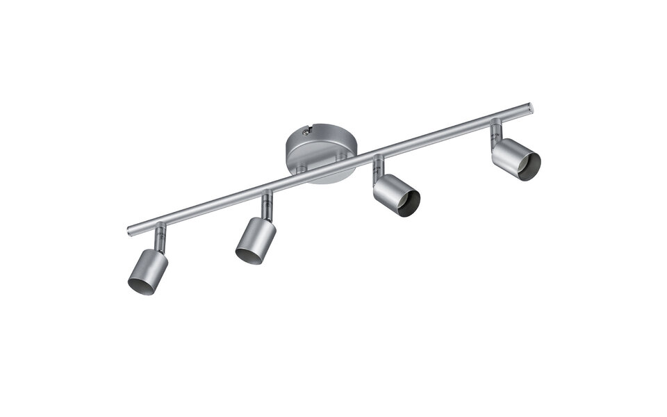 HLW LED LED Plafondspot - Trion Pamo - GU10 Fitting - 4-lichts - Rechthoek - Mat Titaan - Aluminium HLW LED LED Plafondspot - Trion Pamo - GU10 Fitting - 4-lichts - Rechthoek - Mat Titaan - Aluminium
