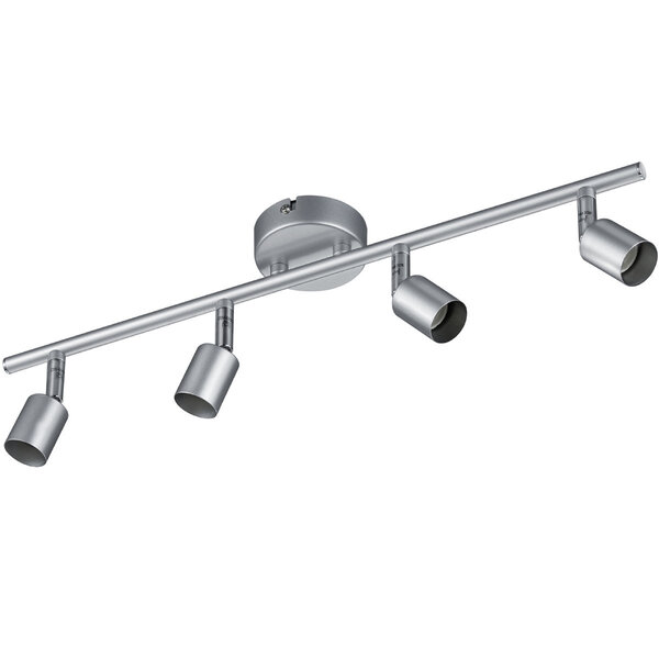 HLW LED LED Plafondspot - Trion Pamo - GU10 Fitting - 4-lichts - Rechthoek - Mat Titaan - Aluminium HLW LED LED Plafondspot - Trion Pamo - GU10 Fitting - 4-lichts - Rechthoek - Mat Titaan - Aluminium