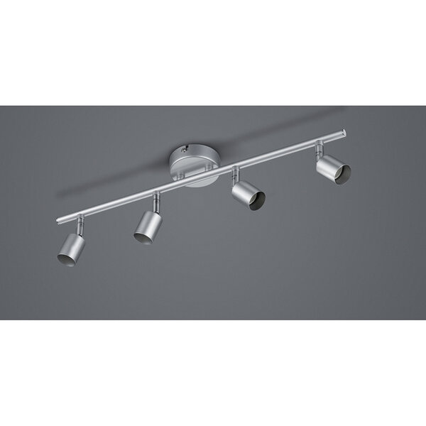 HLW LED LED Plafondspot - Trion Pamo - GU10 Fitting - 4-lichts - Rechthoek - Mat Titaan - Aluminium HLW LED LED Plafondspot - Trion Pamo - GU10 Fitting - 4-lichts - Rechthoek - Mat Titaan - Aluminium