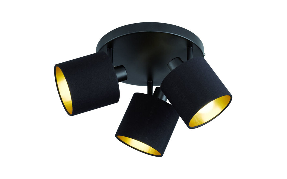 HLW LED LED Ceiling Spotlight - Ceiling Lighting - Trion Torry - E14 Fitting - 3-light - Round - Matte Black - Aluminum HLW LED LED Ceiling Spotlight - Ceiling Lighting - Trion Torry - E14 Fitting - 3-light - Round - Matte Black - Aluminum