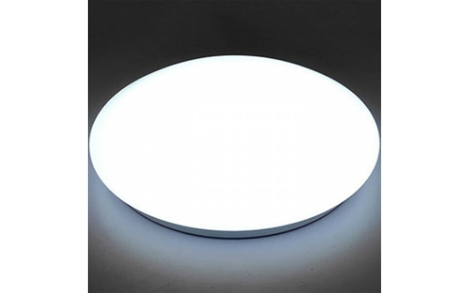 HLW LED LED Ceiling Light with Motion Sensor - Strum - 18W - Surface Mounted Round - Natural White 4200K - 360° - Matte White - Aluminum