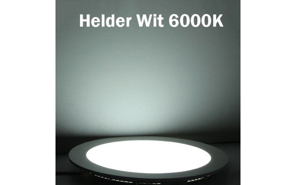 HLW LED LED Downlight 6 Pack - Surface Mounted - 12W - Bright/Cool White 6000K - Round - Matte White - Aluminum - Ø170mm
