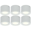 LED Opbouw Downlight 6-pack Ø105mm 5W 4200K LED Opbouw Downlight 6-pack Ø105mm 5W 4200K