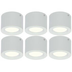 LED Opbouw Downlight 6-pack Ø105mm 5W 4200K LED Opbouw Downlight 6-pack Ø105mm 5W 4200K