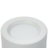 HLW LED LED Downlight 6 Pack - Surface Mounted Round High 5W - Natural White 4200K - Matte White Aluminum - Ø105mm