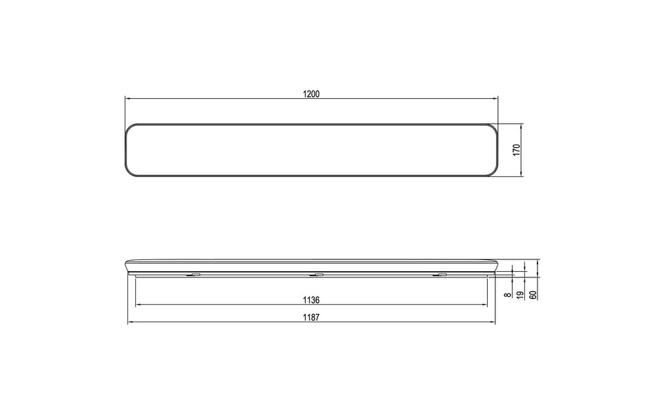 HLW LED LED Plafondlamp - Plafondverlichting - Trion Lana - 46W - Natuurlijk Wit 4000K - Dimbaar - Rechthoek - Wit - Kunststof