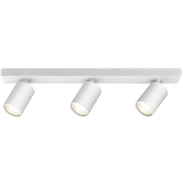 HLW LED LED Plafondspot - Brinton Betin - GU10 Fitting - 3-lichts - Rond - Mat Wit - Kantelbaar - Aluminium - Philips - CorePro 827 36D - 10.5W - Warm Wit 2700K HLW LED LED Plafondspot - Brinton Betin - GU10 Fitting - 3-lichts - Rond - Mat Wit - Kantelbaar - Aluminium - Philips - CorePro 827 36D - 10.5W - Warm Wit 2700K