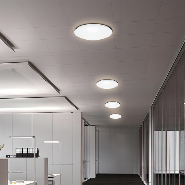 Velvalux LED Plafondlamp - Velvalux - 12W 1300lm - Warm Wit 3000K - Spatwaterdicht IP44 - Opbouw - Rond - Wit