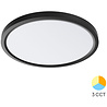 ronde mat zwarte LED plafondlamp 36W 3960 lumen met instelbare kleurtemperatuur en diameter 40 cm