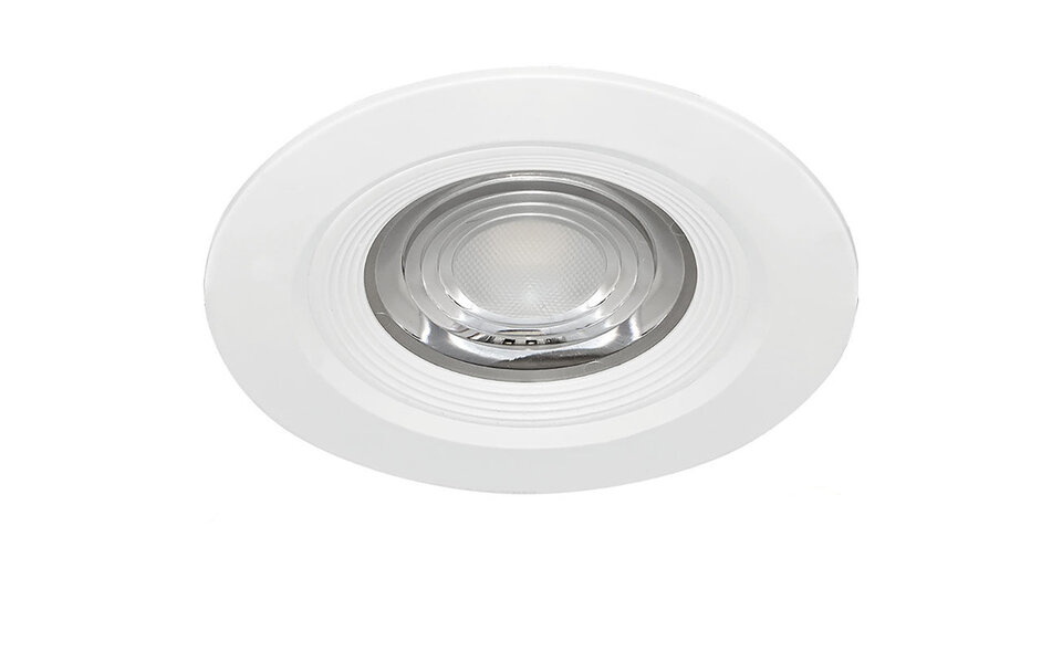 HLW LED LED Inbouwspot - Brinton - 7W 630lm 38D - IP54 Waterdicht - 830 Warm Wit 3000K - Rond - Wit HLW LED LED Inbouwspot - Brinton - 7W 630lm 38D - IP54 Waterdicht - 830 Warm Wit 3000K - Rond - Wit
