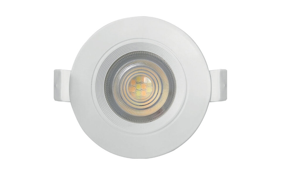 HLW LED LED Inbouwspot - Brinton - 7W 630lm 38D - IP54 Waterdicht - 830 Warm Wit 3000K - Rond - Wit HLW LED LED Inbouwspot - Brinton - 7W 630lm 38D - IP54 Waterdicht - 830 Warm Wit 3000K - Rond - Wit