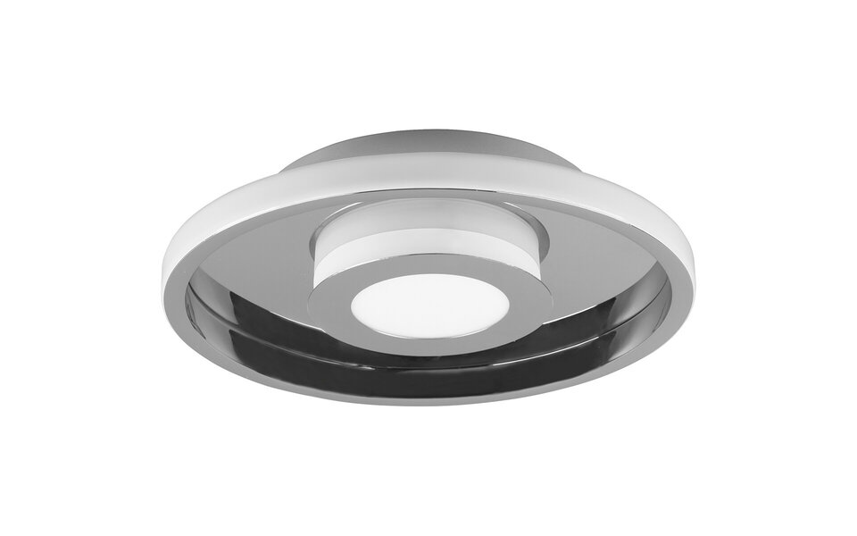 HLW LED LED Plafondlamp - Badkamerlamp - Trion Asmaya - Opbouw Rond 28W - Spatwaterdicht IP44 - Dimbaar - Warm Wit 3000K - Mat Chroom - Aluminium HLW LED LED Plafondlamp - Badkamerlamp - Trion Asmaya - Opbouw Rond 28W - Spatwaterdicht IP44 - Dimbaar - Warm Wit 3000K - Mat Chroom - Aluminium
