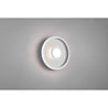 HLW LED LED Ceiling Light - Bathroom Light - Trion Asmaya - Surface Mounted Round 28W - Splashproof IP44 - Dimmable - Warm White 3000K - Matte Chrome - Aluminum
