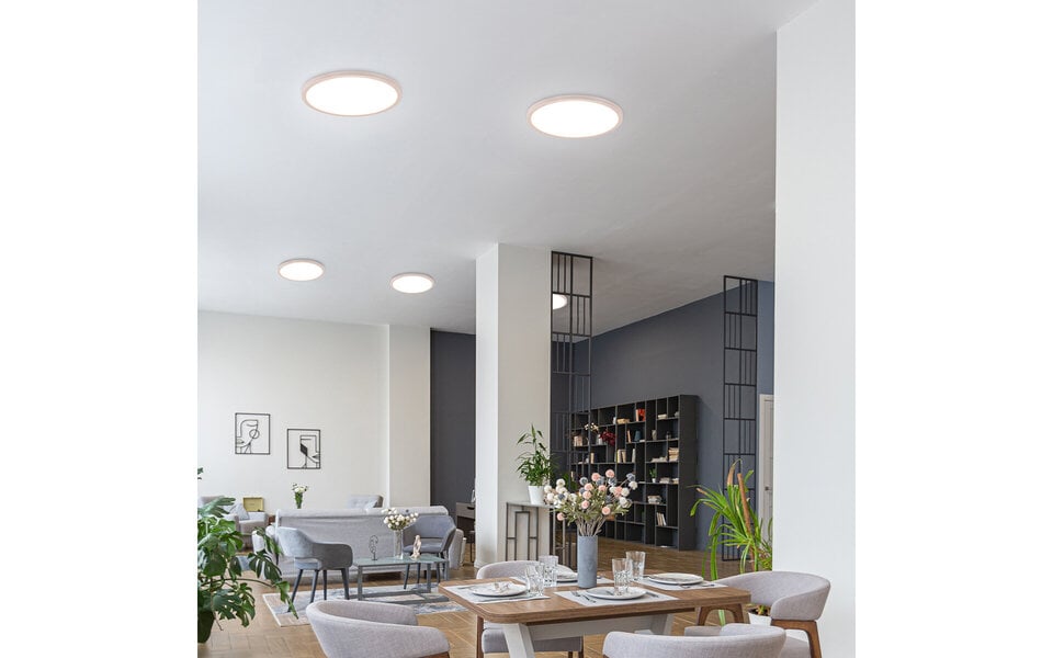 HLW LED LED Plafondlamp - Plafondverlichting - Trion Urea - 30W - Aanpasbare Lichtkleur - RGB - Afstandsbediening - Dimbaar - Rond - Mat Wit - Kunststof HLW LED LED Plafondlamp - Plafondverlichting - Trion Urea - 30W - Aanpasbare Lichtkleur - RGB - Afstandsbediening - Dimbaar - Rond - Mat Wit - Kunststof