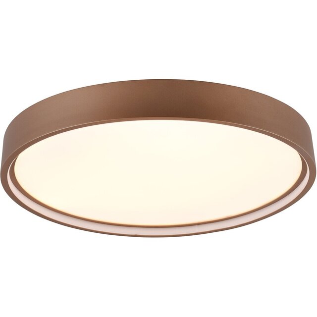 ronde LED plafondlamp 29W met 3260 lumen in warme coffee kleur en instelbare kleurtemperatuur