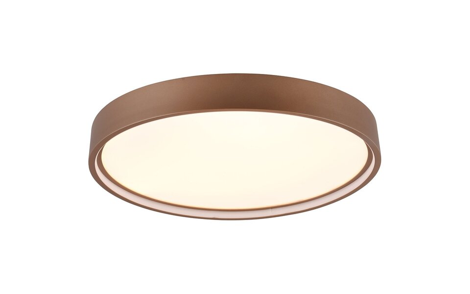 HLW LED LED Ceiling Lamp - Ceiling Lighting - Trion Dile - 29W - Adjustable Light Color - Round - Coffee - Metal