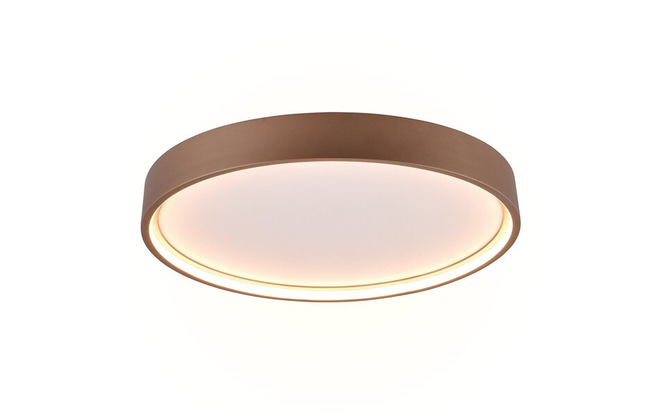 HLW LED LED Plafondlamp - Plafondverlichting - Trion Dile - 29W - Aanpasbare Lichtkleur - Rond - Coffee - Metaal HLW LED LED Plafondlamp - Plafondverlichting - Trion Dile - 29W - Aanpasbare Lichtkleur - Rond - Coffee - Metaal