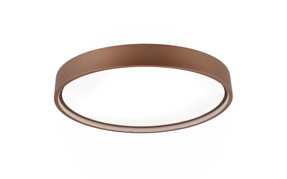 HLW LED LED Ceiling Lamp - Ceiling Lighting - Trion Dile - 29W - Adjustable Light Color - Round - Coffee - Metal